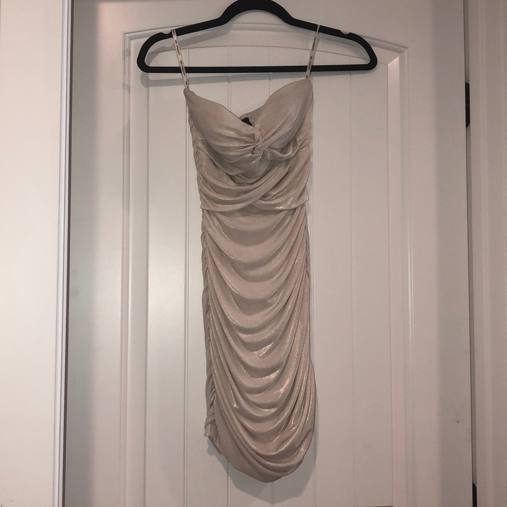 Strapless champagne dress - Picture 1 of 1